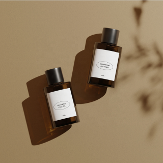 30ml 50ml Cosmetic Custom Matte Amber Glass Dropper Bottle for Serum Essential Oil with Paper Box