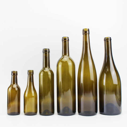 Venta al por mayor de botellas de vino de cristal de 75 cl, 750 ml, 700 ml, 500 ml, 375 ml, 187 ml