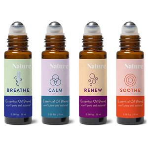 Botella de vidrio vacía con rodillo transparente de 10 ml para aceites esenciales con etiqueta con logotipo