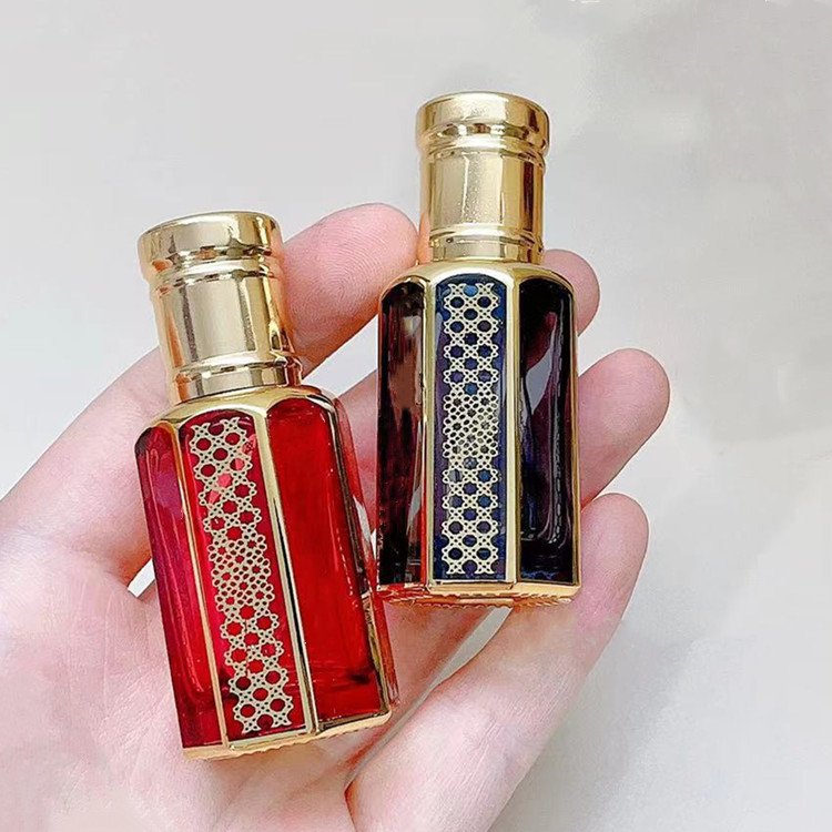 Botol Roll-on Minyak Esensial 3/6/12ML Botol Kosong Pelapisan Elektroplating Warna Botol Roll-on Parfum