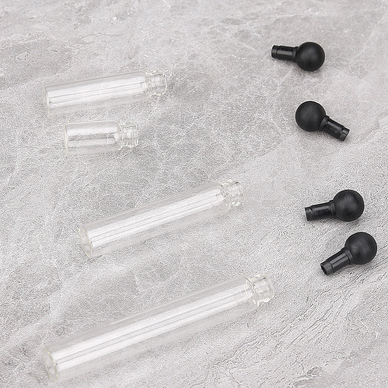 定制 1ml 1.5ml 2ml 2.5ml 3ml 球塞迷你玻璃管小瓶香水样品试管瓶带球塞