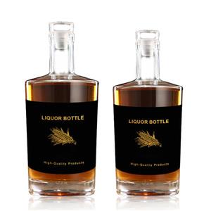 100ml 750ml 500ml Whisky Vodka Tequila Bottle 750ml Glass Bottles for Alcoholic Custom Wine Liquor Bottle