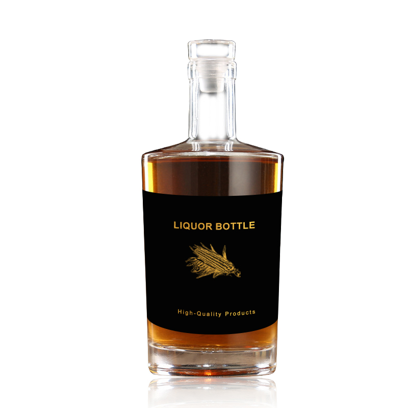 Botol Whisky Vodka Tequila 100ml 750ml 500ml Botol Kaca 750ml untuk Minuman Beralkohol, Anggur, dan Minuman Keras Kustom