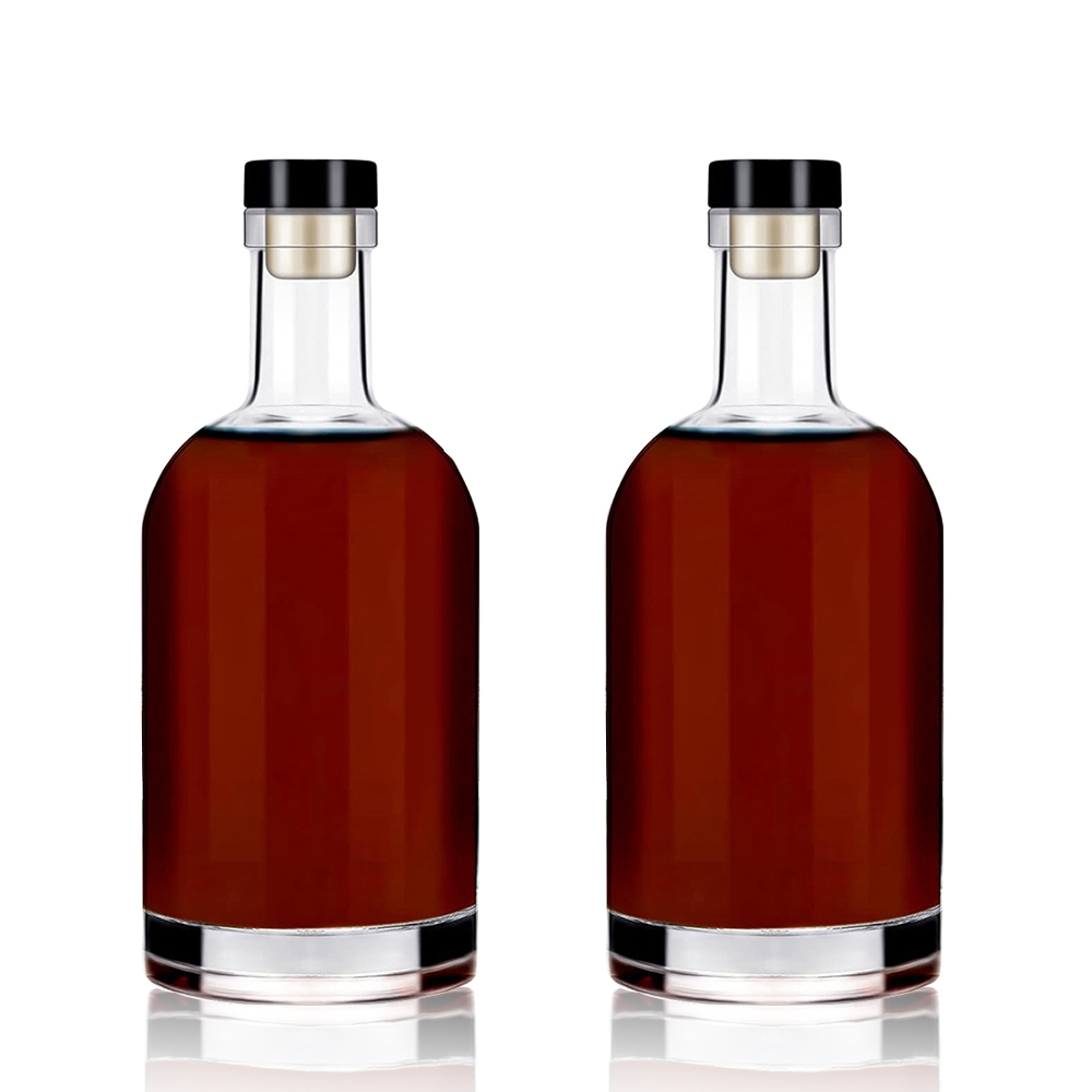 Botol Kaca Bening 500ml 700ml 750ml untuk Minuman Beralkohol Vodka Gin Rum Minuman Keras Wiski