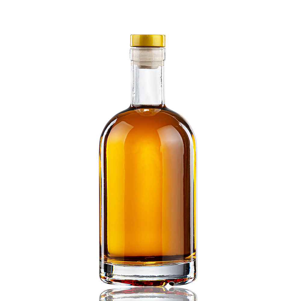 clear liquor glass bottle 750ml