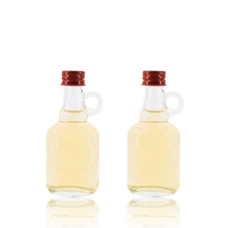 Factory Price 50ml Empty Clear Small Mini California Glass Bottles with Handle for Maple Syrup