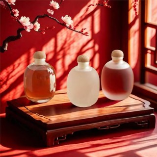 Grosir 250ml 500ml Silinder Bulat Vodka dalam Stok