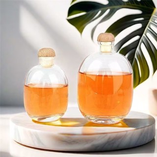 Grosir 250ml 500ml Silinder Bulat Vodka dalam Stok