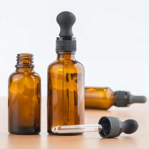 Botol Penetes Kaca Coklat Transparan Pink Biru Hijau Botol Dispenser Minyak Esensial 5ml10ml15ml30ml50ml100ml