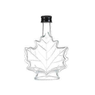 Hot Sell Maple Leaf Shaped Glass Beverage Bottle 50ml 100ml Glass Wine Bottle