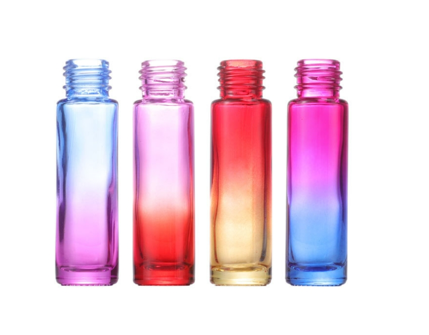 휴대용 빈 호박색 투명 미니 스포이드 병 (1ml, 3ml, 5ml, 2ml) 로즈골드 스포이드 포함