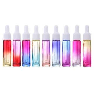 Flacone contagocce piccolo, vuoto, ambrato trasparente, portatile, da 1 ml, 3 ml, 5 ml, 2 ml, piccolo mini flacone contagocce in vetro per profumo con pipetta in oro rosa