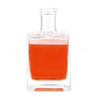 Rum Nordic Gin Whiskey Vodka Glass Liquor Wine Bottle Square Shape 500ml Spirits