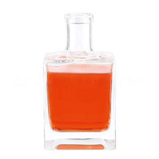 Rum Nordic Gin Whiskey Vodka Glass Liquor Wine Bottle Square Shape 500ml Spirits