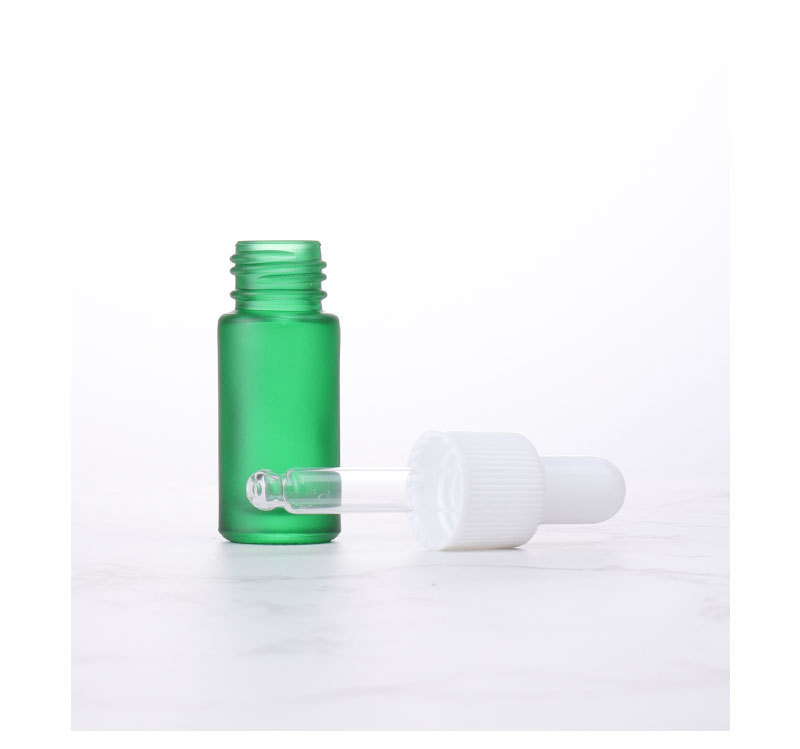 Botol penetes kaca warna hitam pink pelangi matte 5ml untuk parfum/minyak esensial tersedia.