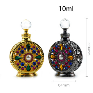 Luxury Vintage Dubai Wind 10ml Thread Can Be Refilled 10ml Dropper Perfume Bottle