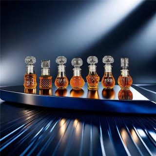 50ml Transparan Kecil Kosong Spirit Wiski Anggur Mini Kaca Alkohol Botol Minuman Keras