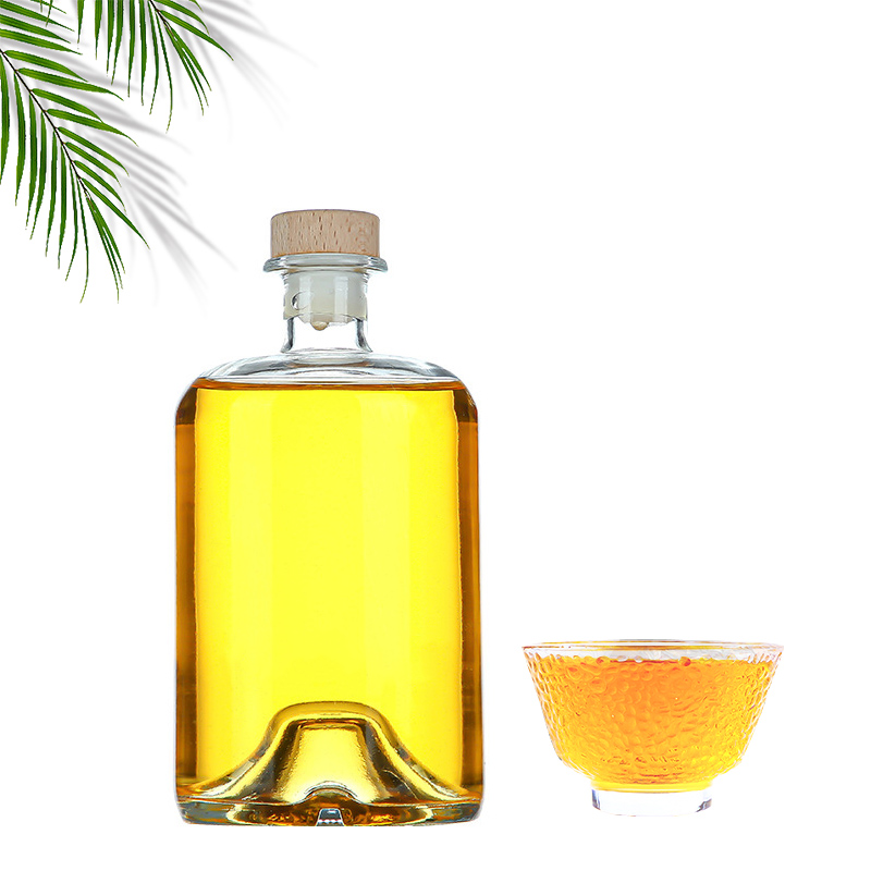 Botol Kaca Kosong Bening Ukuran 500ml 750ml Kustom untuk Vodka, Wiski, dan Minuman Beralkohol Lainnya