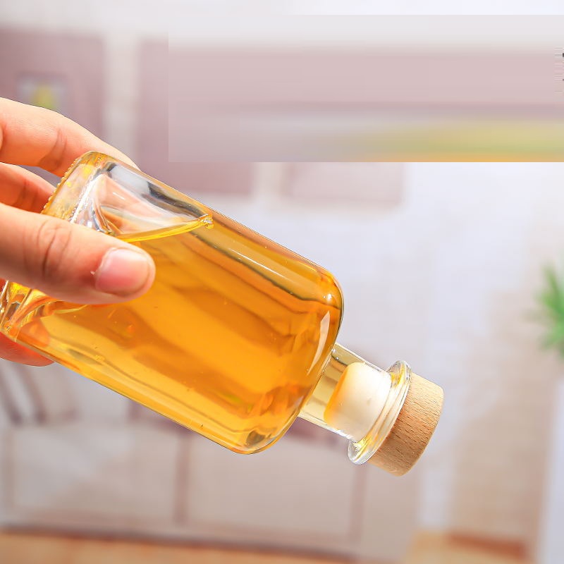 Botol Anggur Kaca Transparan Tertutup Rapat dengan Sumbat Polimer 100ml 250ml 375ml 500ml 750ml