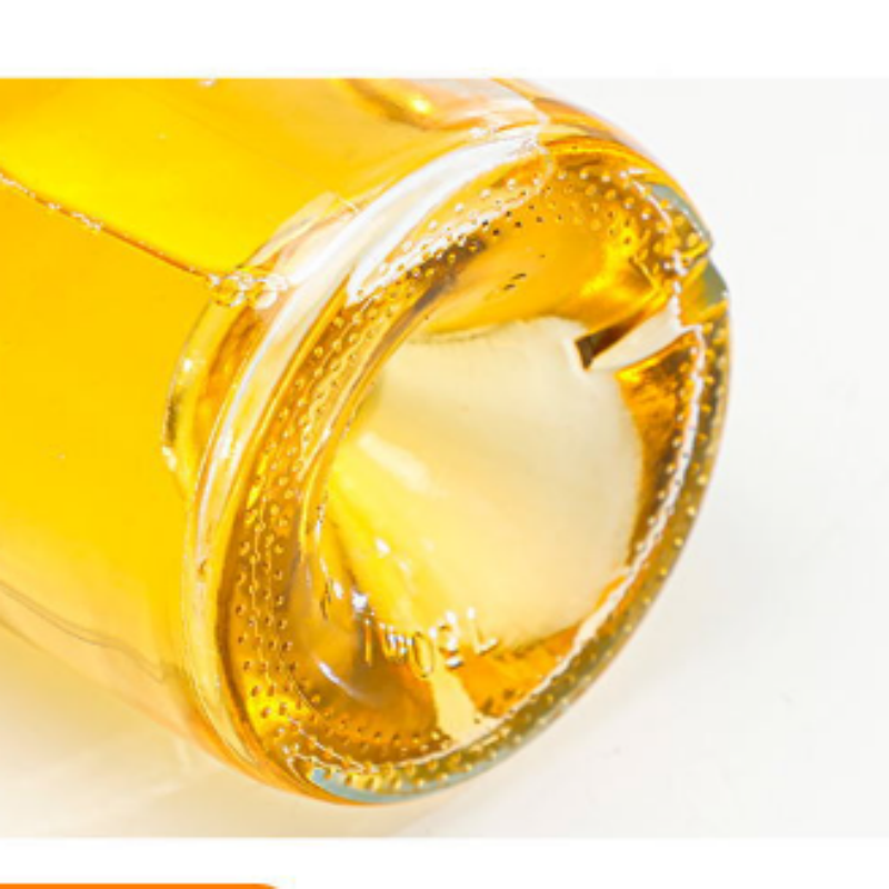 Botol Anggur Kaca Transparan Tertutup Rapat dengan Sumbat Polimer 100ml 250ml 375ml 500ml 750ml