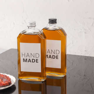 Классические 150 мл 250 мл 500 мл пустые бутылки для хранения сидра, бренди, джина, ликера с завинчивающейся крышкой