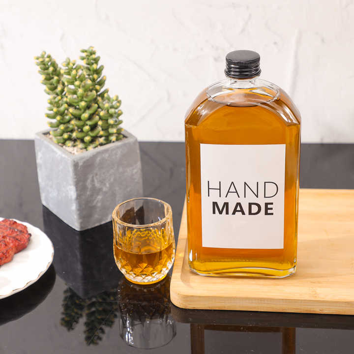 Botol Penyimpanan Minuman Klasik Kosong 150ml 250ml 500ml untuk Cider, Brandy, Gin_Liquor dengan Tutup Ulir