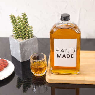 Классические 150 мл 250 мл 500 мл пустые бутылки для хранения сидра, бренди, джина, ликера с завинчивающейся крышкой