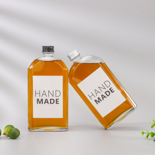 Classic 150ml 250ml 500ml Empty Cider Brandy Gin_Liquor Beverage Storage Bottles With Screw Lid