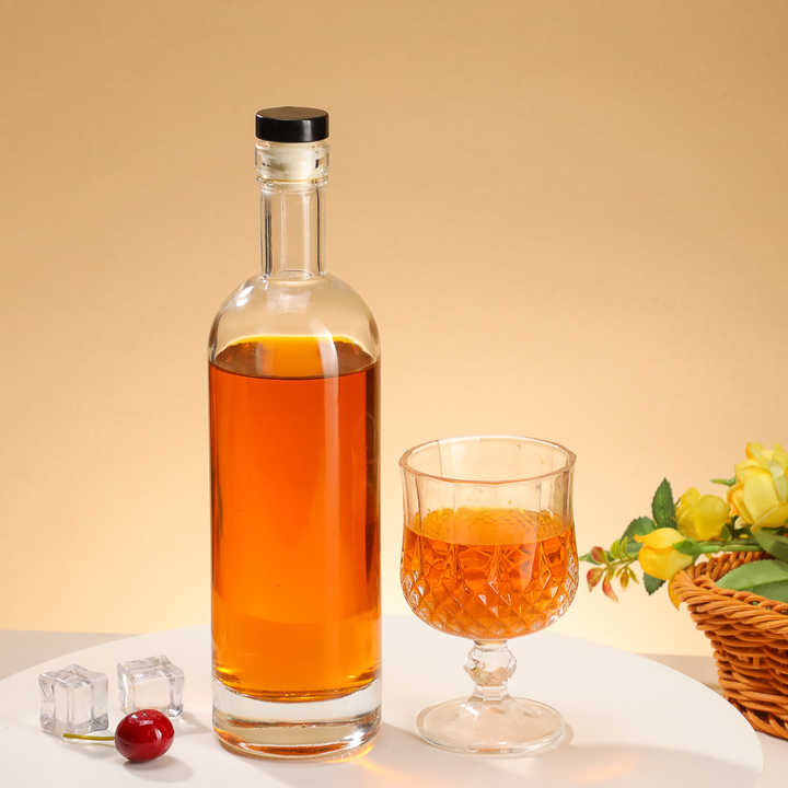 Tequila Licor Alcohol Licores Comprar Vodka Botella de Vidrio con Tapa de Rosca de 500 ml