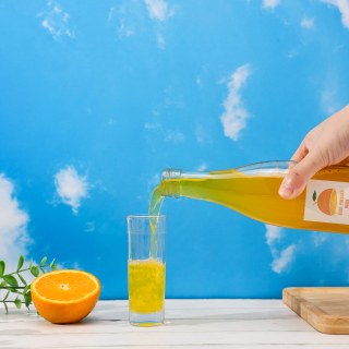 Botol wain minuman berkarbonat jernih 520ml kaca minuman keras yang popular