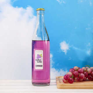 Botol wain minuman berkarbonat jernih 520ml kaca minuman keras yang popular