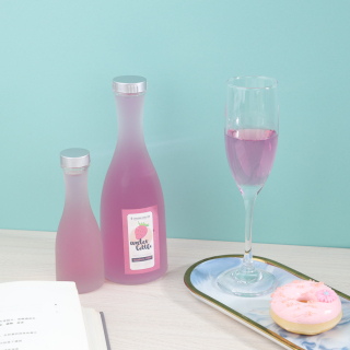 Frosted 100 250 375 500ml Cocktail Sake_Liquor Glass Bottles With Plastic Screw Lid