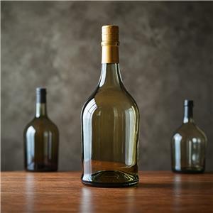 Luxury 500ml 750ml Wine & Alcohol Dark Green Glass Bottles