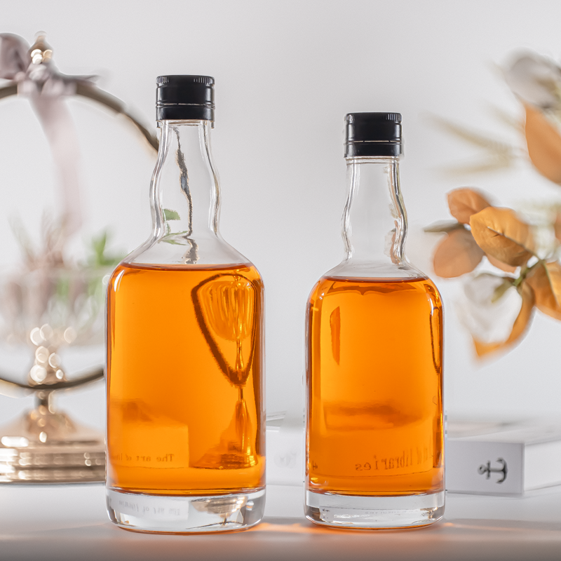 Botellas de cóctel de vino de cristal blanco de 500 ml, 750 ml y 1000 ml.