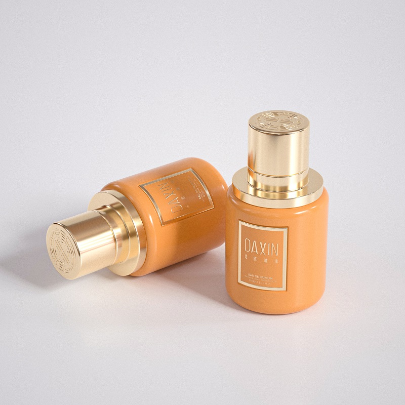 Confezione di profumo cilindrica di lusso in vetro da 100 ml con scatola di imballaggio