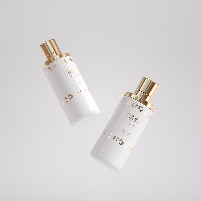 Confezione di profumo cilindrica di lusso in vetro da 100 ml con scatola di imballaggio