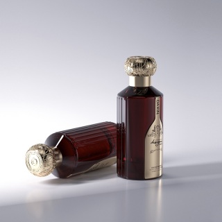 100ml Cylinder Round Perfume Glass Bottle with Box Packaging