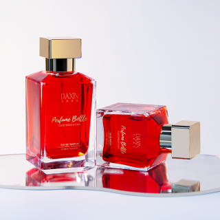 Botol Parfum Kosong Kaca Persegi Arab 70ml 100ml dengan Tutup Plastik Emas