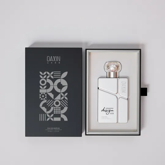3,4 oz 100 ml rechteckige Duftparfümflasche aus Glas mit Kartonverpackung