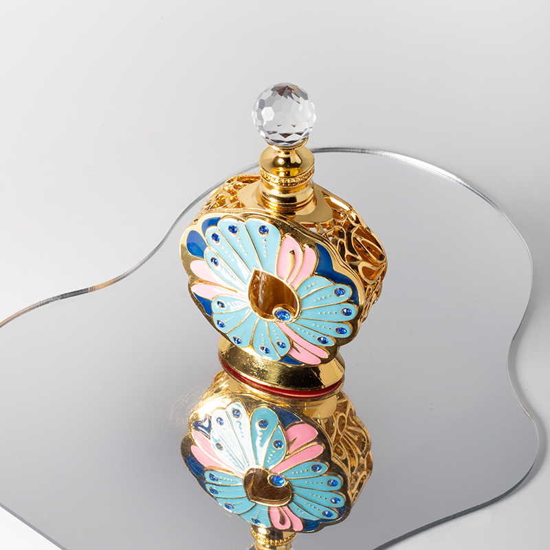 Perfume árabe unisex, botella vacía personalizada OEM de lujo árabe de 15 ml para aceite esencial floral.