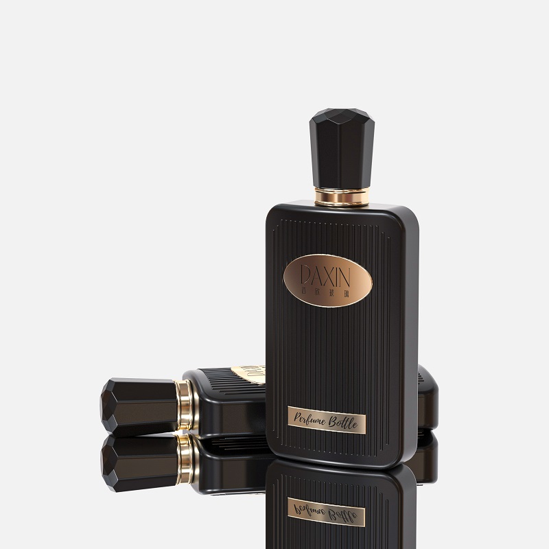 Clear Black White Perfume Design Glass Bottle Clear Black White Perfume Design Glass Bottle