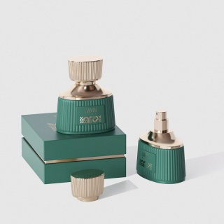 Kemasan Botol Parfum Iridescent 50ml Crimp Type 30ml Botol Parfum Mahal Bertekstur