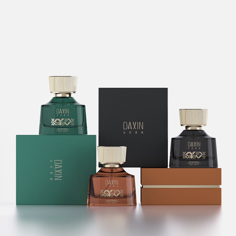 50ml Crimp Type 30ml Iridescent Perfume Bottle Packaging Textured Expensive Perfume Bottle