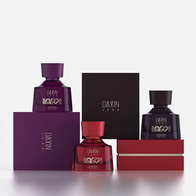 50ml Crimp Type 30ml Iridescent Perfume Bottle Packaging Textured Expensive Perfume Bottle