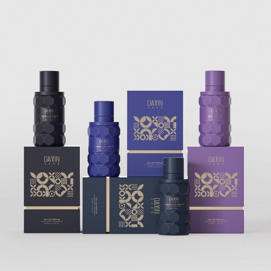 Flacon de parfum unique en verre de 30 ml, 50 ml et 100 ml, avec emballage en boîte