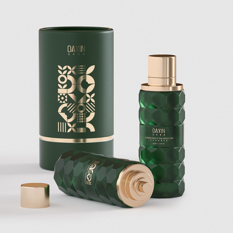 rough Cylinder Glass Perfume Bottle rough Cylinder Glass Perfume Bottle