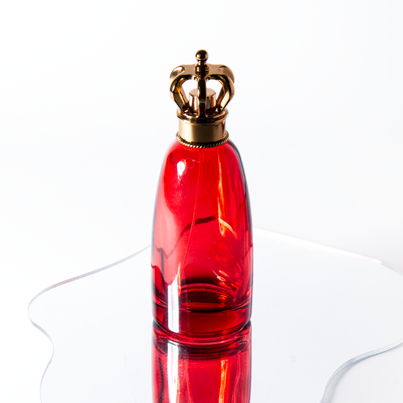 Easy Crimp Perfume Bottle Press 30ml Red Women Perfume Bottle 50ml 100ml