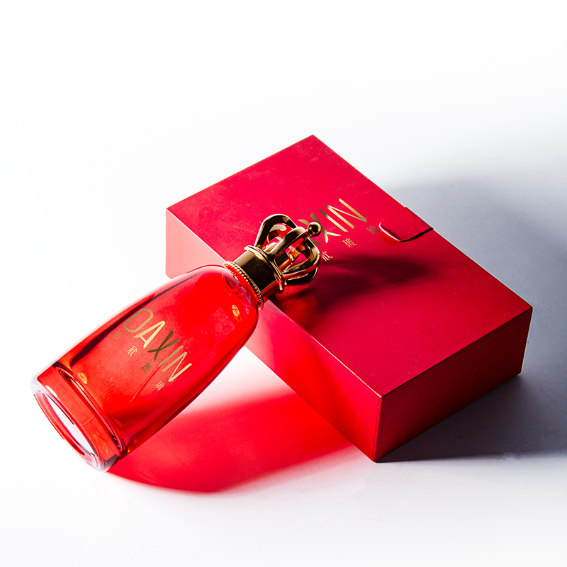 Easy Crimp Perfume Bottle Press 30ml Red Women Perfume Bottle 50ml 100ml