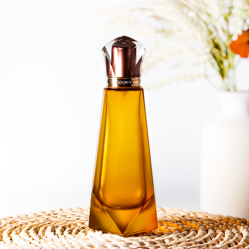 Frasco decantador de perfume ámbar de diseñador al por mayor de 30 ml y 100 ml para perfumes de hombre.