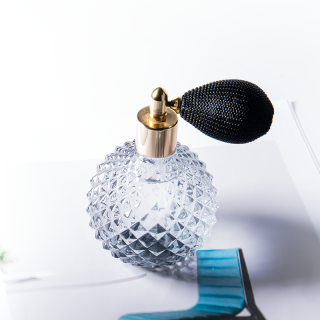 Botol Parfum Transparan Isi Ulang Vintage Premium 100ml Botol Semprot Airbag Retro